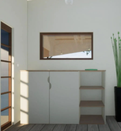 Diseño de recibidores minimalistas con muebles organizadores Chile