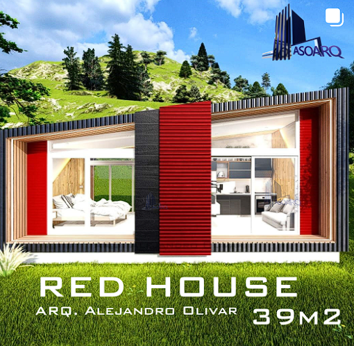Diseño de Vivienda Modular Red House Chile