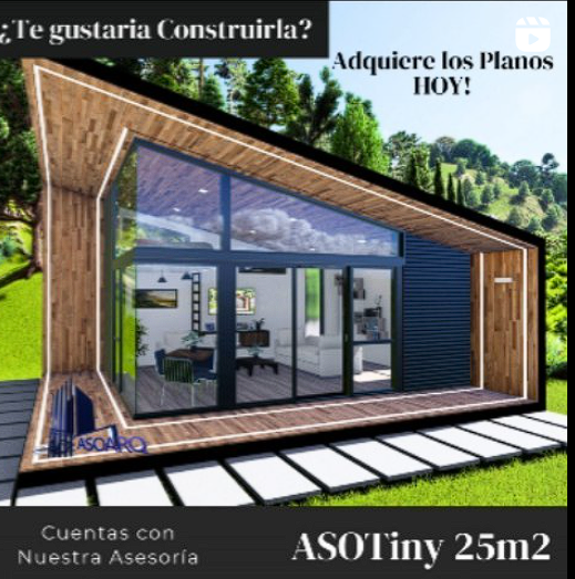 Diseño de Cabaña Pequeña ASO Tiny Chile