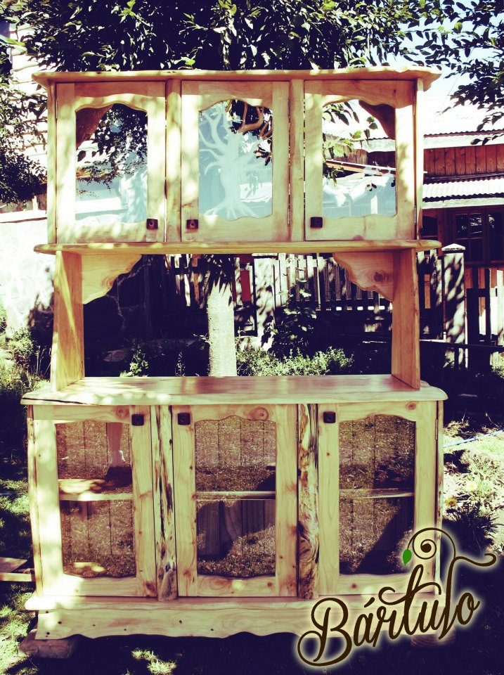 Mueble rustico moderno de sala Chile