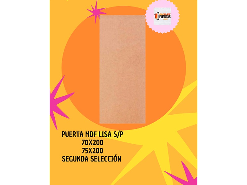 Puerta MDF Lisa Chile