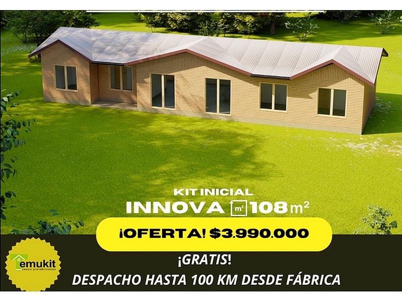 Diseño Innova 108M2 Chile Casas Prefabricadas Temukit