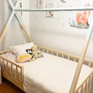 Cama con Techo Natural Chile