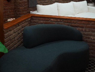Sofá negro de exterior Chile