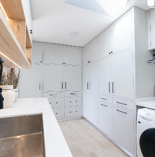 Gabinetes de cocina modernos blancos Chile