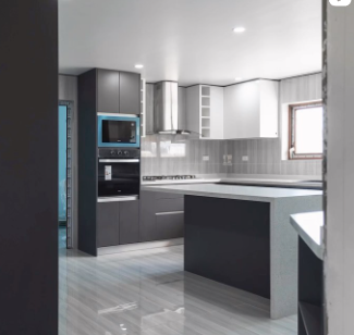 Cocina moderna con isla central Chile