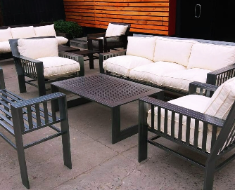 Mesa plegable con estructura de metal Chile