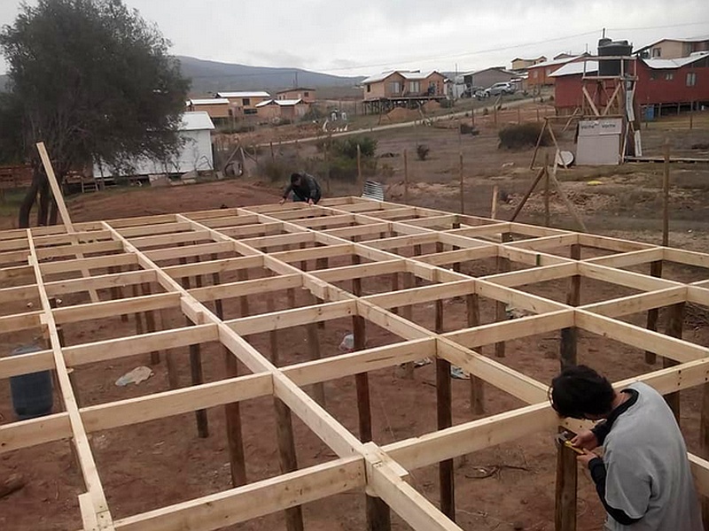 Construcción Piso Casa Prefabricada Cuatro Aguas Chile Prefabricadas Modularq