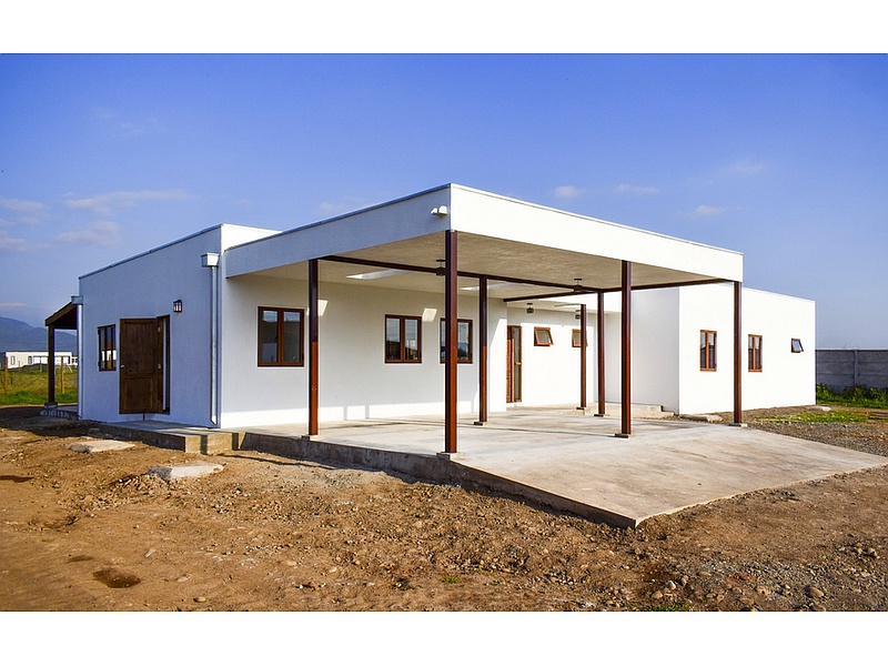 Construcción Casa Una Agua Chile Casas Colchagua