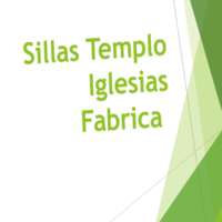 Sillas Templo Iglesias Fabrica